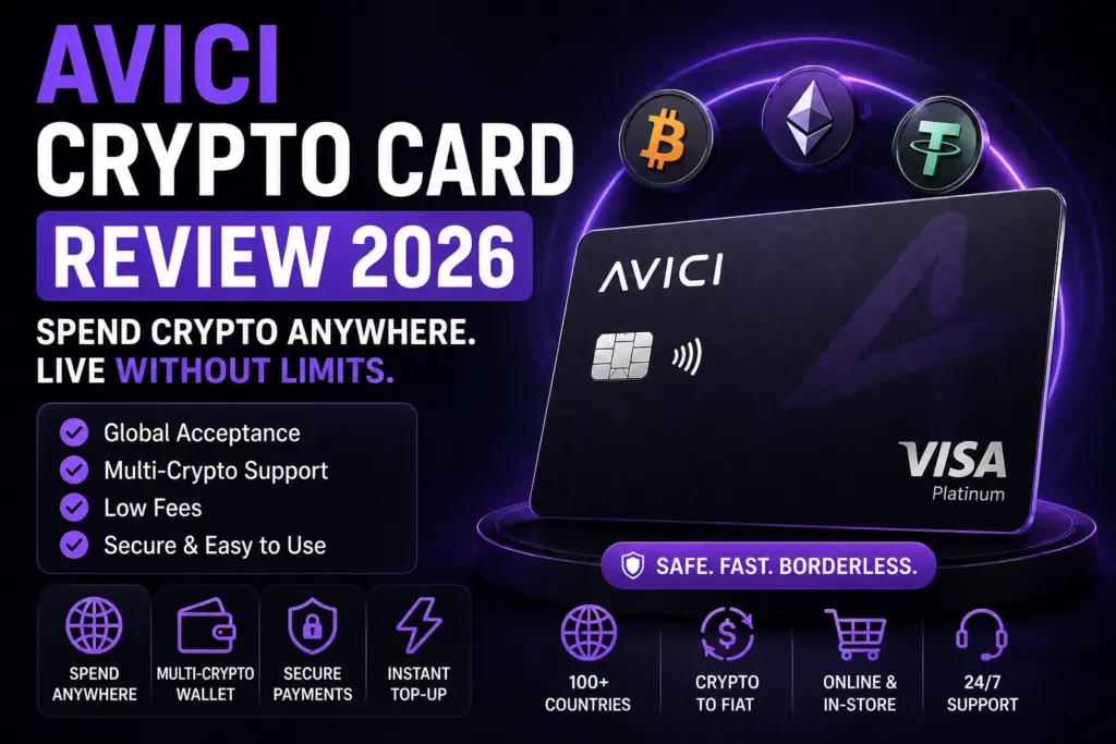 Avici Crypto Card — Solana self-custodial Visa card review 2026