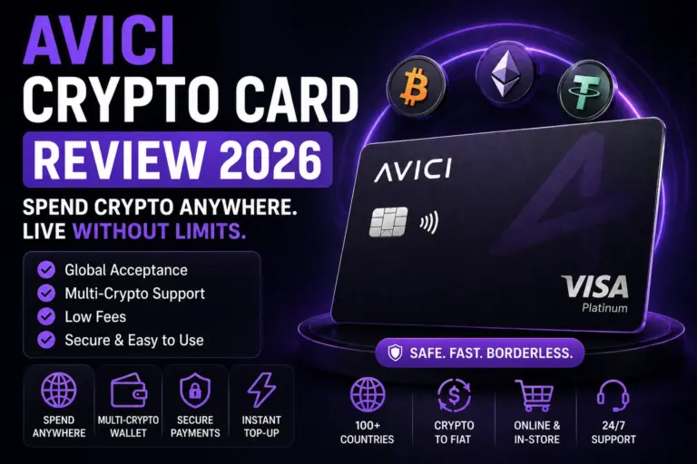 Avici Crypto Card — Solana self-custodial Visa card review 2026